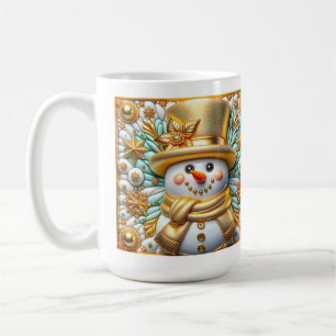 Mug Bonhomme de neige 3D de Noël 