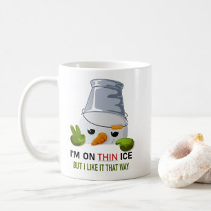 Mug Bonhomme de neige effronté tête de seau humour sur