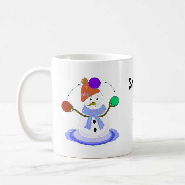 Mug Bonhomme de neige jongleur (Gauche)