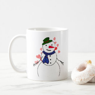 Mug Bonhomme de neige petit garçon amoureux