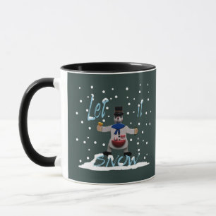 Mug bonhomme de neige souriant