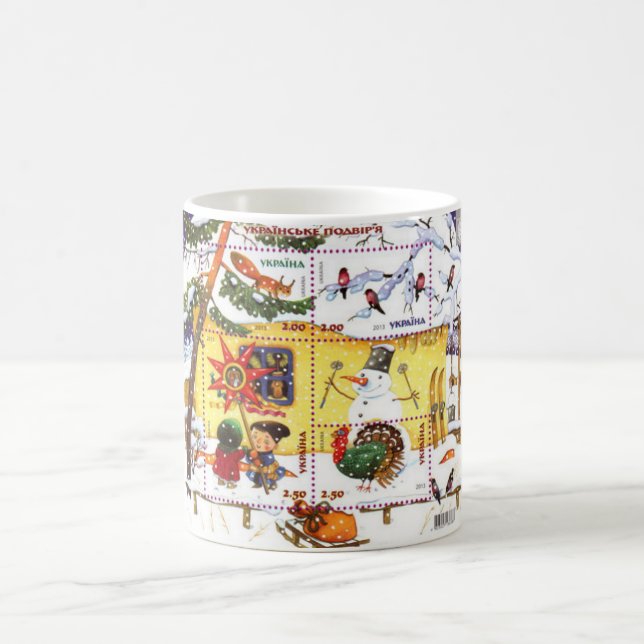 Mug Bonhomme de neige ukrainien et enfants (Centre)