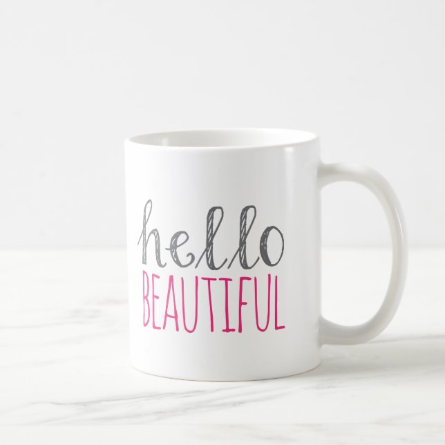 Mug Bonjour beau (Droite)