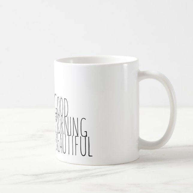 Mug Bonjour beau ! (Droite)