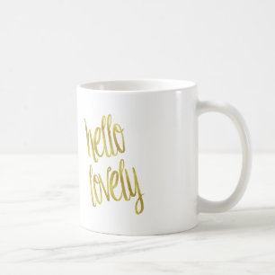 Mug Bonjour belle conception d'étincelle de feuille