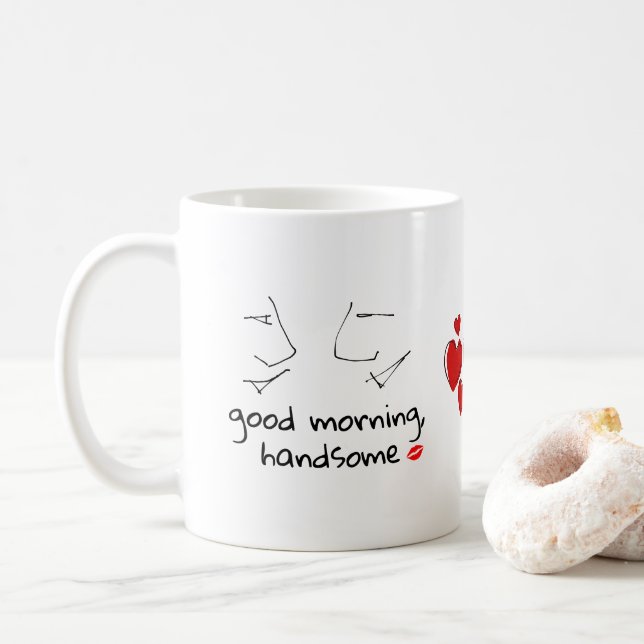 Mug Bonjour belle Saint Valentin (Avec donut)