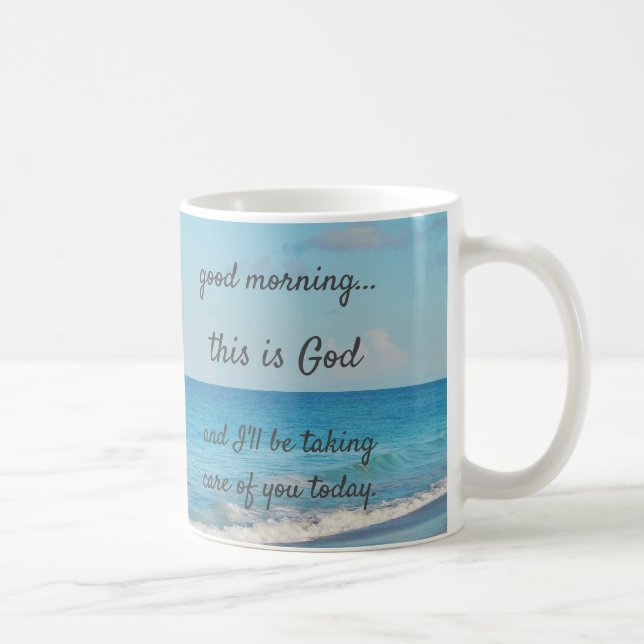 Mug "Bonjour, c'est Dieu ! (Droite)