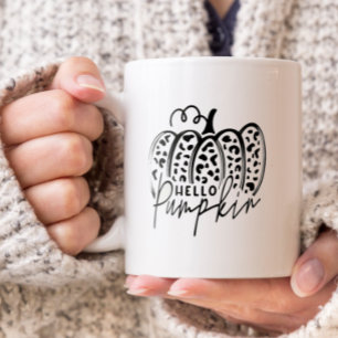 Mug Bonjour Citrouille Branché