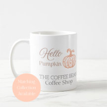 Bonjour Citrouille Marque d'Automne pour Boutique