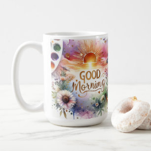 Mug bonjour couleur eau art classique Mug.