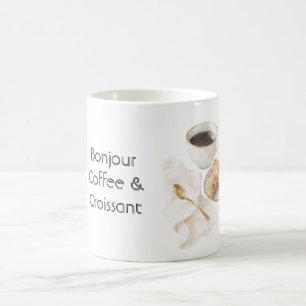 Mug Bonjour Croissant & Café  