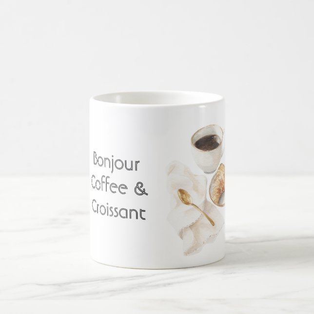 Mug Bonjour Croissant & Café   (Centre)