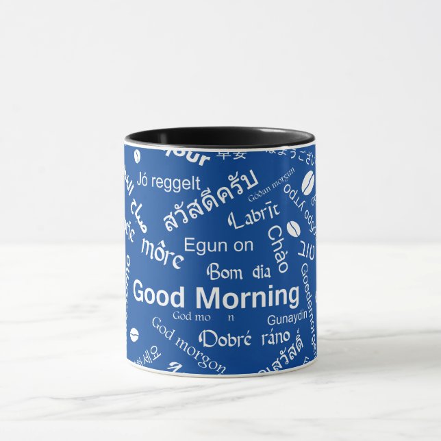 Mug Bonjour dans toutes les langues du monde (Centre)