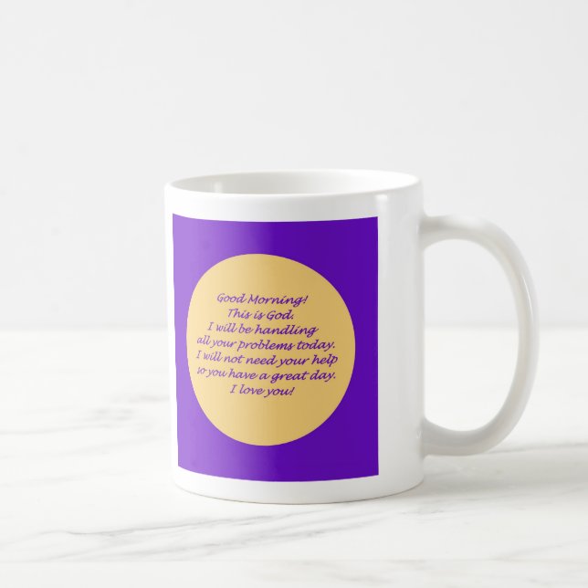 Mug Bonjour de Dieu (Droite)