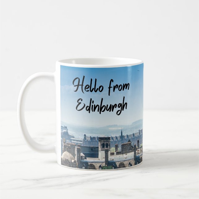 Mug Bonjour d'Édimbourg, Écosse (Gauche)