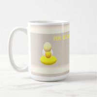 Bonjour Drôle Salutation M. Blob crème couleur jau