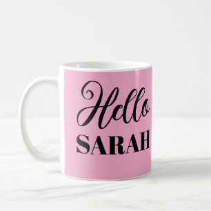 Mug Bonjour et votre nom