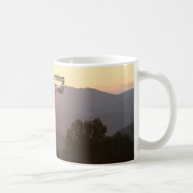 Mug Bonjour Faisons ça ! sur Mug, Motivons (Droite)