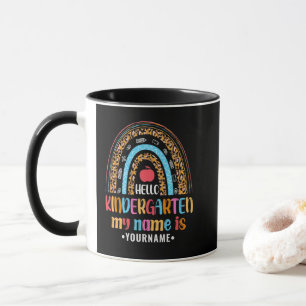 Mug Bonjour jardin d'enfants Rainbow Premier jour de l