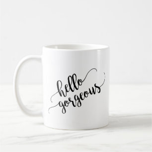 Mug Bonjour merveilleuse typographie