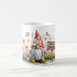 Mug Bonjour Nain de Jardin de Printemps: Nain Mignon a