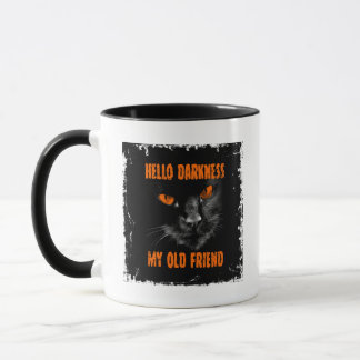 Mug Bonjour obscurité mon vieil ami : Édition Hallowee
