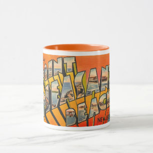 Mug Bonjour, Pt. Plage agréable, New Jersey Vintage