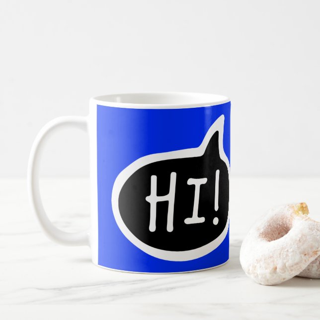 Mug BONJOUR ! Salutation anglaise, Bonjour, bulle voca (Avec donut)