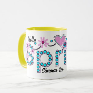 Mug Bonjour Spring Cadeau personnalisé