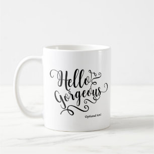 Mug BONJOUR SUPERBE Typographie Personnalisée Sur-Mesu