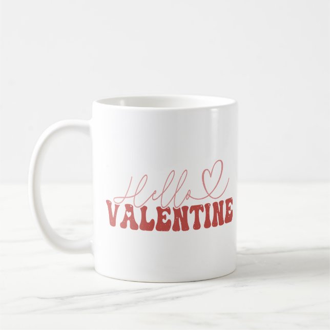 Mug Bonjour Valentine (Gauche)