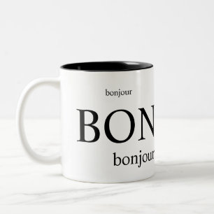 Mug/BONJOUR Zweifarbige Tasse