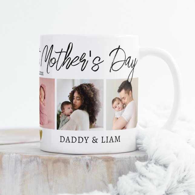 Mug Bonne 1ère Fête des Mères Nouvelle Maman 5 Photo C (Créateur téléchargé)