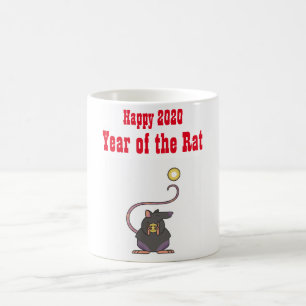 Mug Bonne année 2020 RAT chinois Nouvel an Cadeaux Zod