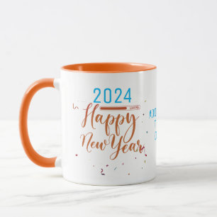 Mug Bonne année 2024 Nouvelle année Soir Vibrant Party