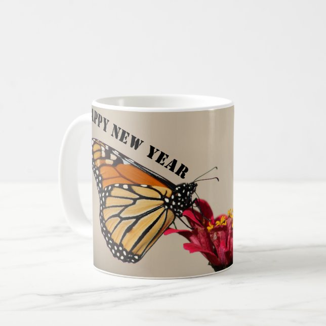 Mug Bonne année 2025 amour naturel (Devant gauche)