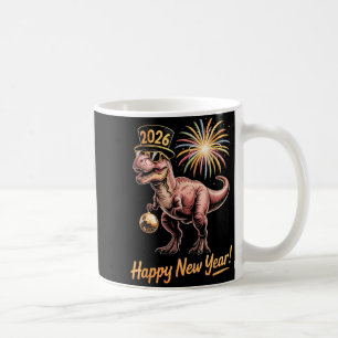 Mug Bonne année 2026 T-shirt dinosaure drôle de dino p
