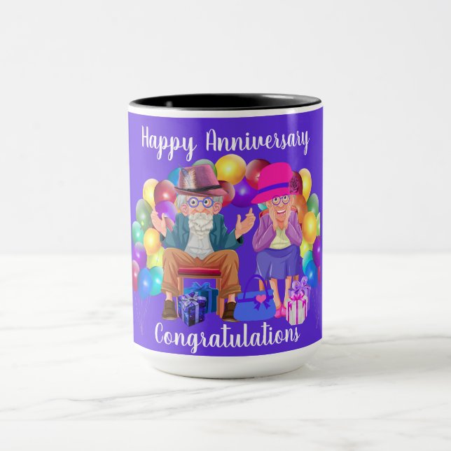 Mug Bonne Fête de Mariage Félicitations (Centre)