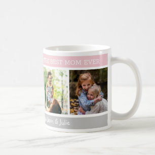 Mug Bonne fête des mères Meilleure maman Ever 4 Collag