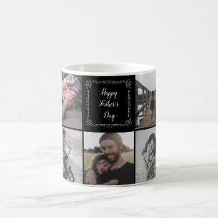Mug Bonne Fête des pères Avec 9 Photos Personnalisé