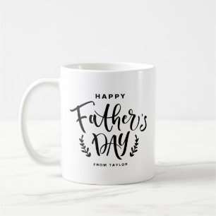 Mug Bonne Fête des pères Black Hand Letting personnali