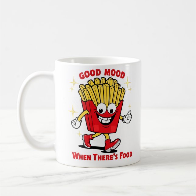 Mug Bonne humeur quand il y a de la nourriture (Gauche)