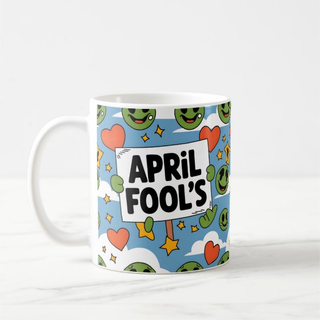 Mug Bonne idée cadeau April Fool's Day (Gauche)