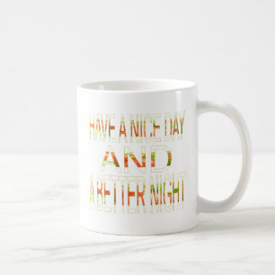 Mug Bonne journée et meilleur art nocturne