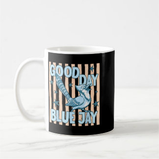 Mug Bonne journée geai bleu Rétro drôle graphique reto