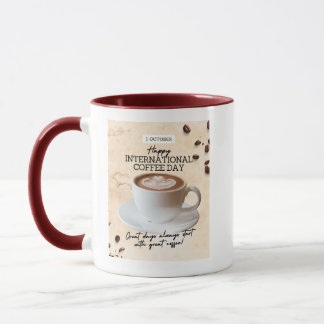 Mug bonne journée internationale du café