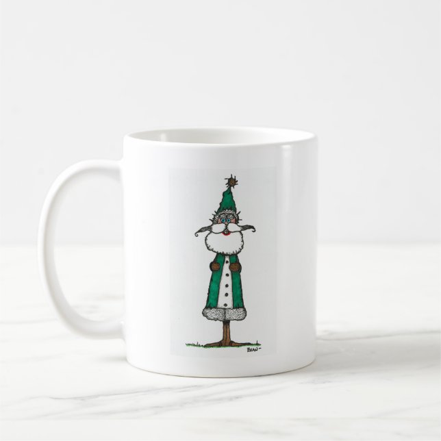 Mug Bonne Père Noël verte (Gauche)