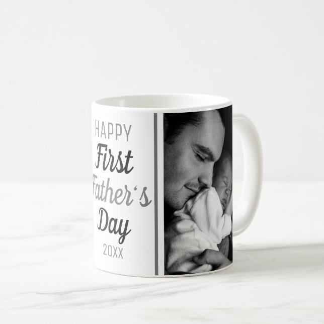Mug Bonne première Fête des pères 2 photo (Devant droit)