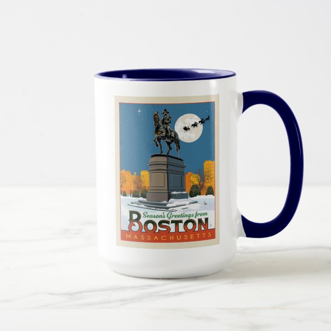 Mug Bonnes Fêtes De Boston Common ! (Droite)