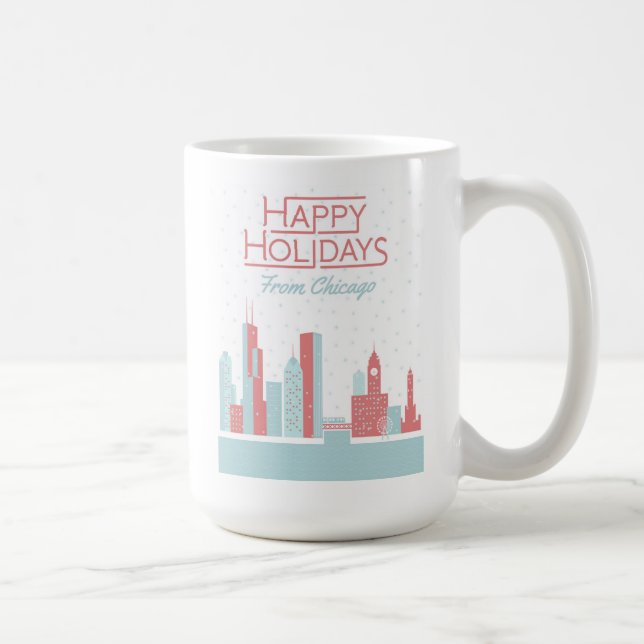 Mug Bonnes fêtes de Chicago (Droite)